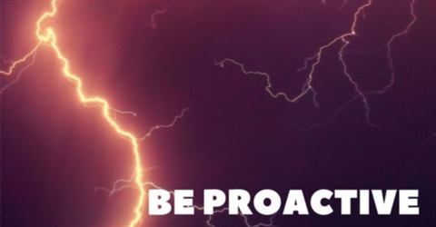 Be Proactive lightning image